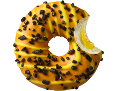 DONUT RELLENA DE MARACUYA (HALLOWEEN) 48 UNIDADES